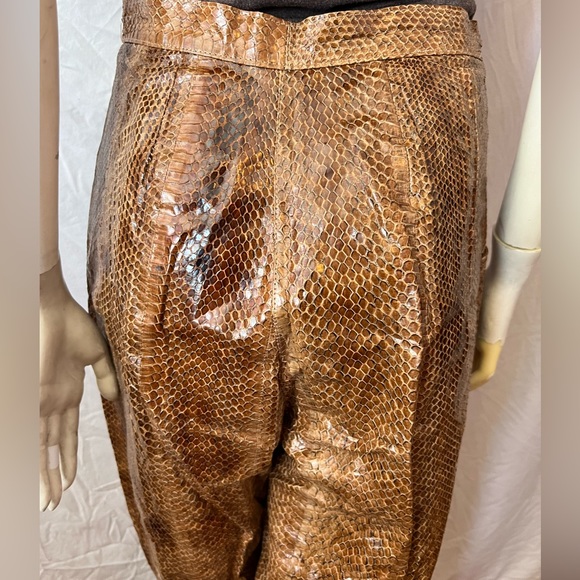 Vintage 80’s real snake skin Elodia high waisted whip snake leather pants - Picture 8 of 16